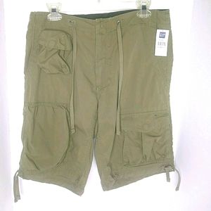 Gap Olive Green Cargo Utility Shorts